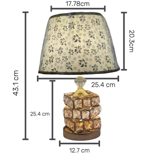 table Lamp crystal 1 pcs golden