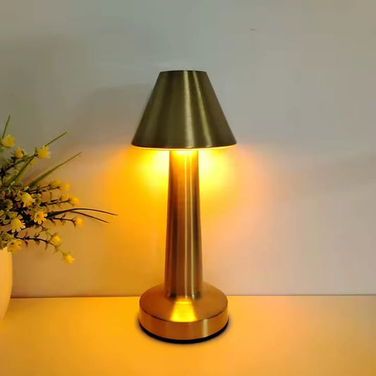 LED Table Lamp, study lamp, Golden Mushroom LED table Lamp - 3 Light Modes,1pcs