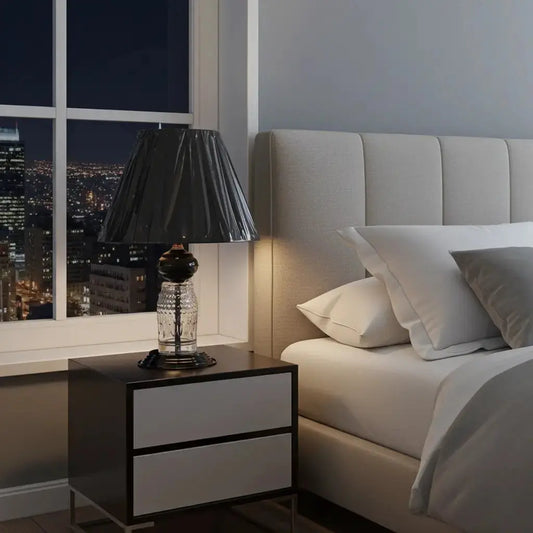 De Home Decor Table Lamp 2pcs Black color, Side Table Lamp, Table Lamp For The Living Room