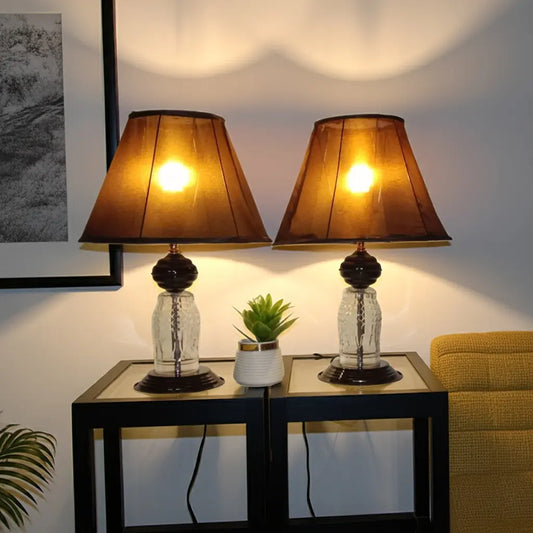 De Home Decor Table Lamp 2pcs Black color, Side Table Lamp, Table Lamp For The Living Room