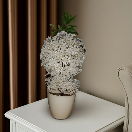Artificial Flower with Pot – 9 Inch Decorative Plant for Home and Office Table Decoration