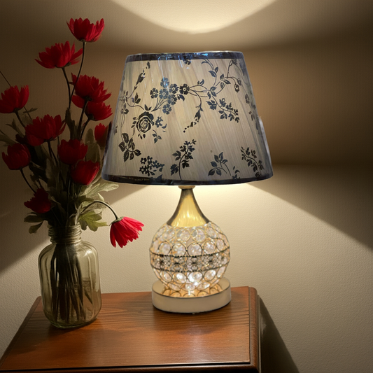 table Lamp crystal 1 pcs golden color