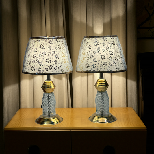 table Lamp 2 pieces golden color night light study lamp