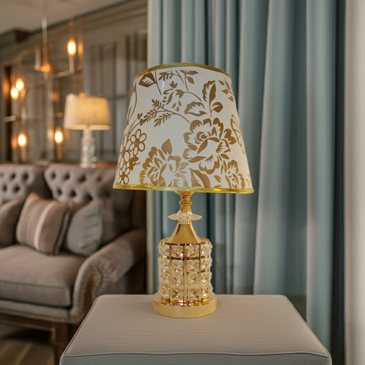 table Lamp crystal 1 pcs golden