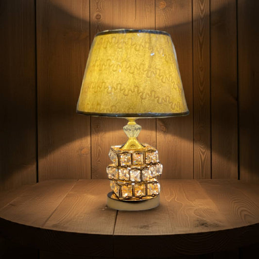 table Lamp crystal 1 pcs golden color