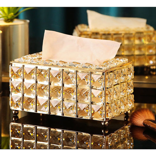 Crystal Facial Tissue Box Holder